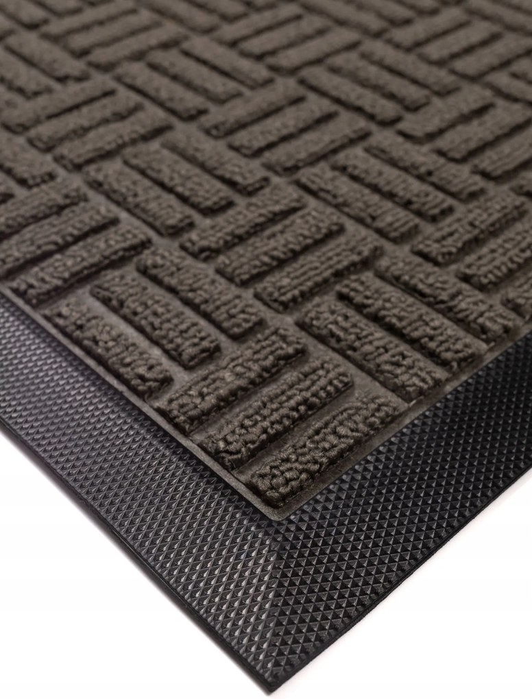 Wycieraczka 45x75cm materiałowa z gumowym spodem i krawędziami estetyczna