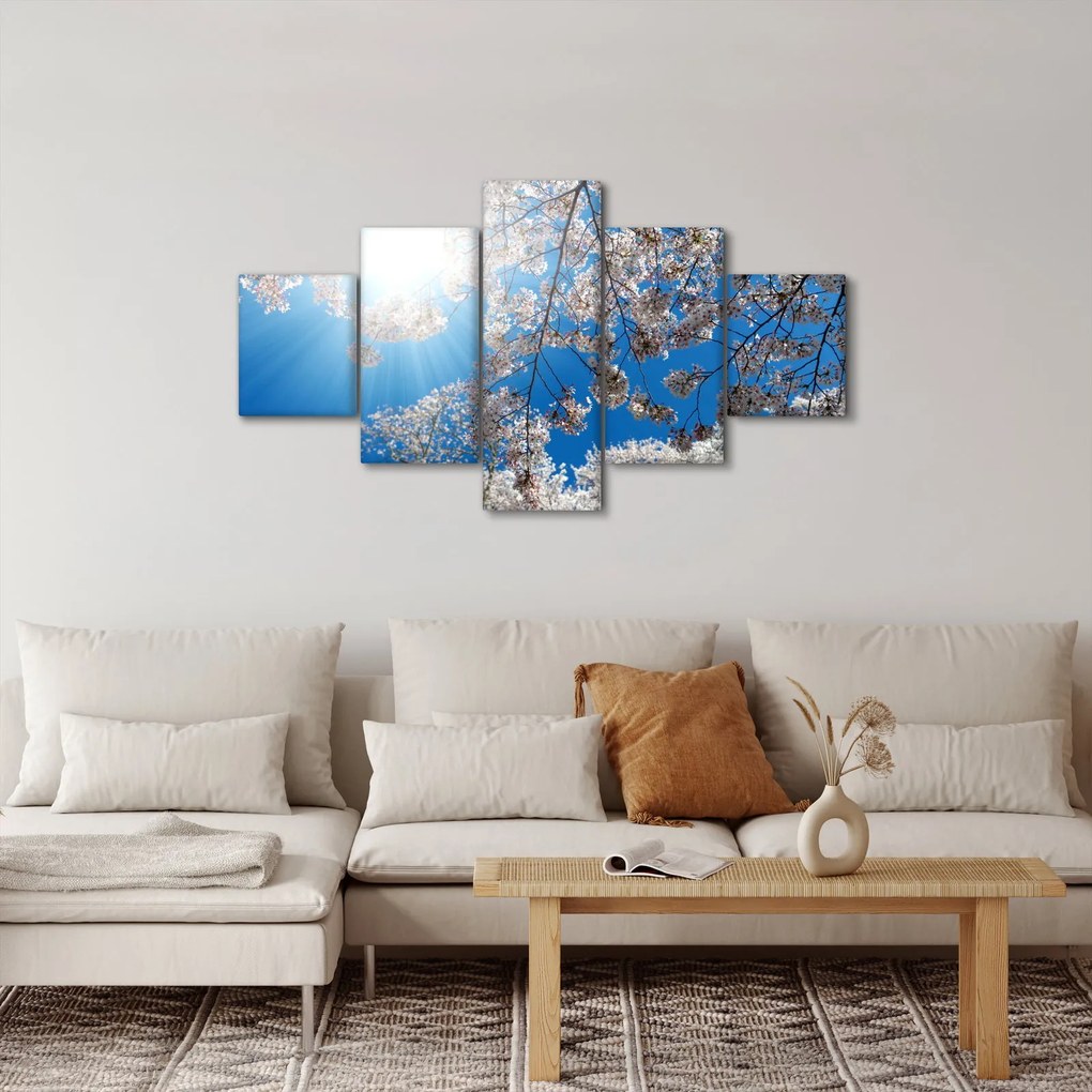 Obraz - Wiśniowe kwiaty (125x70 cm)