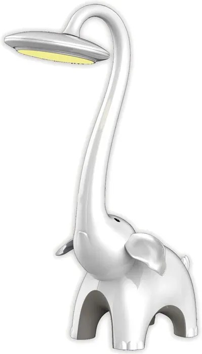 Biała lampka LED na biurko dla dzieci słonik - S251-Takaris