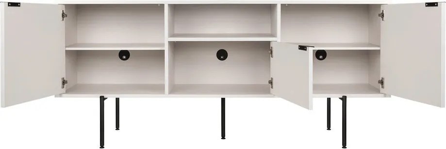 Szarobeżowa szafka pod TV 180x79x50 cm Bau – noo.ma