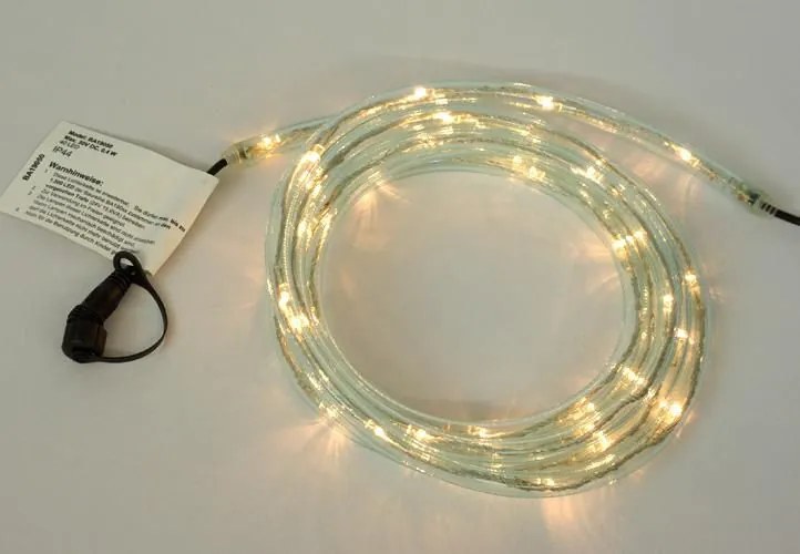 Diled kabel oświetleniowy - 60 LED ciepły biały + zasilanie