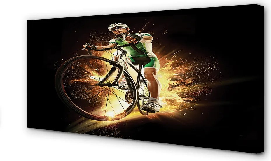 Obraz drukowany na płótnie Minimalistyczny Wizerunek Roweru