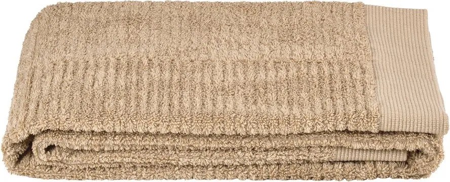 Beżowy bawełniany ręcznik kąpielowy frotte 70x140 cm Classic – Zone