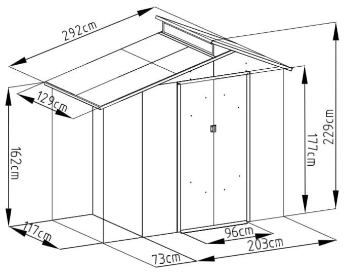 Domek ogrodowy Oscar E-A – Rojaplast