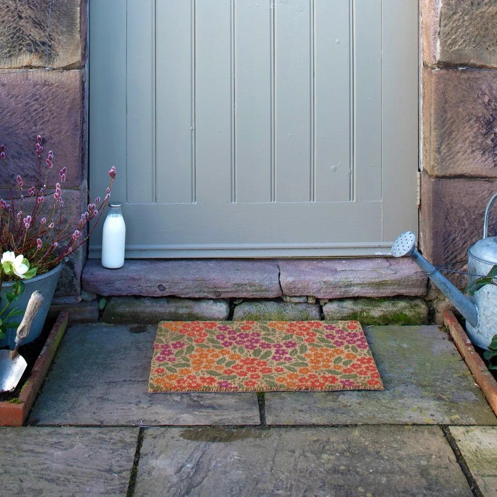 Wycieraczka z włókna kokosowego 40x60 cm Floral – Artsy Doormats