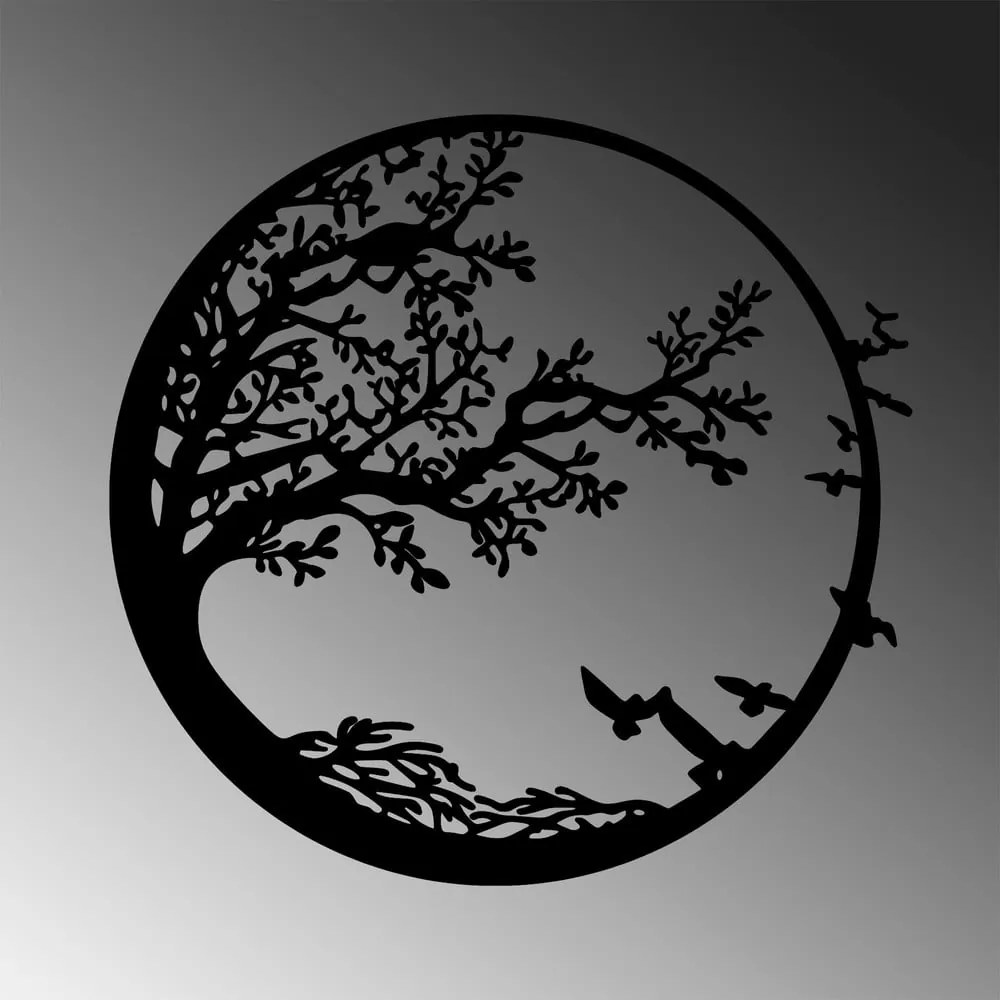 Metalowa dekoracja ścienna 68x66 cm Tree – Wallity