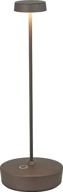 Matowa, tytanowa, ładowalna i ściemnialna lampa stołowa LED Swap z czasem pracy baterii do 12 godzin