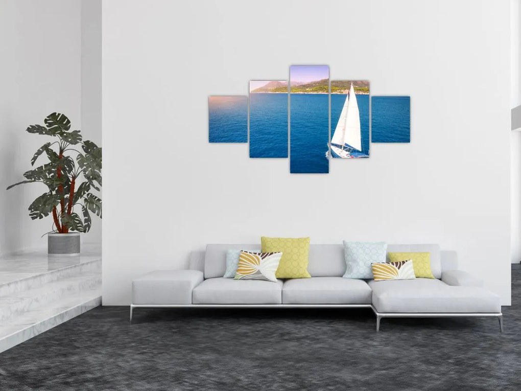 Obraz - Przejażdżka łodzią (125x70 cm)