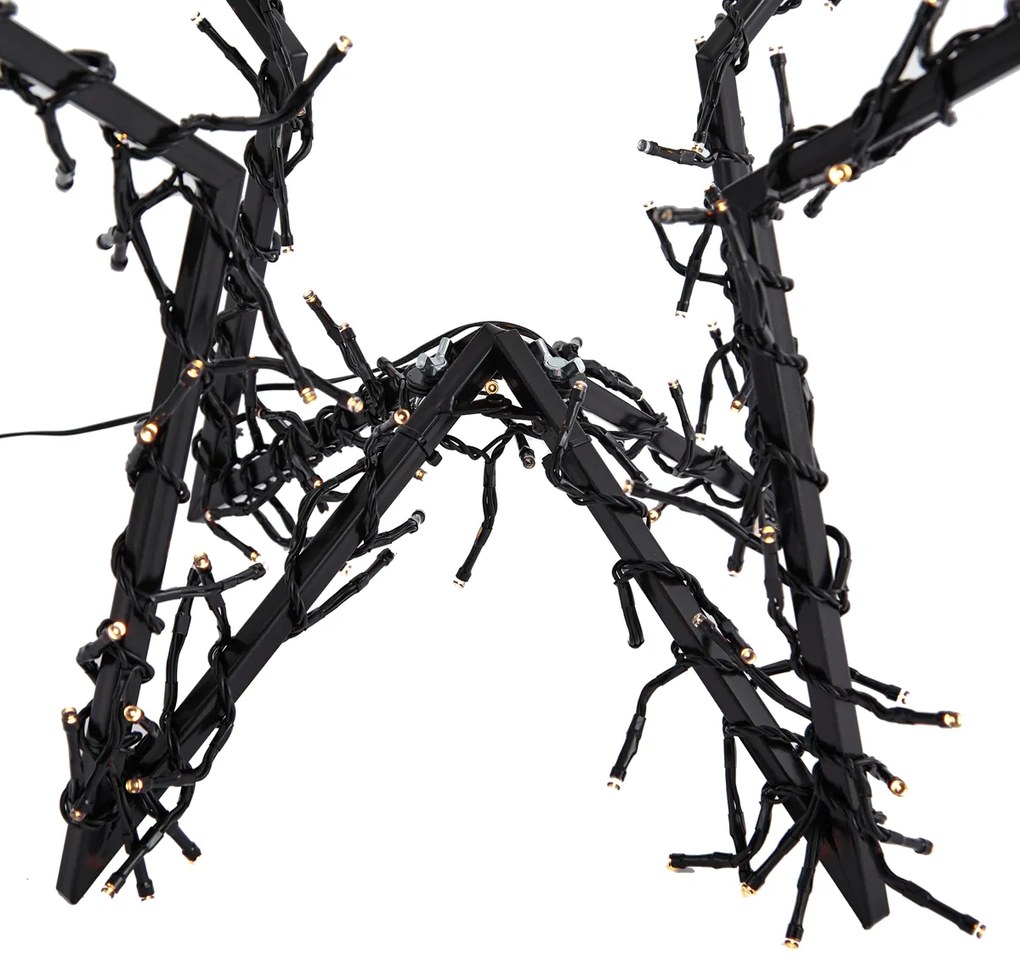 Zewnetrzna Gwiazda Bożonarodzeniowa Czarna Gwiazda z LED IP44 - Brilli Oswietlenie zewnetrzne