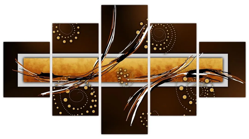 Obraz abstrakcji - Motyle (125x70 cm)