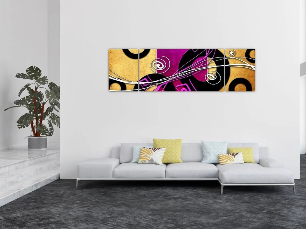 Obraz abstrakcji (170x50 cm)