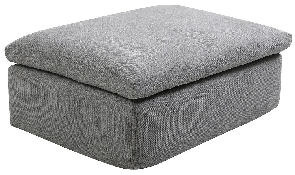 Pufa z szarej tkaniny CORTOLINE