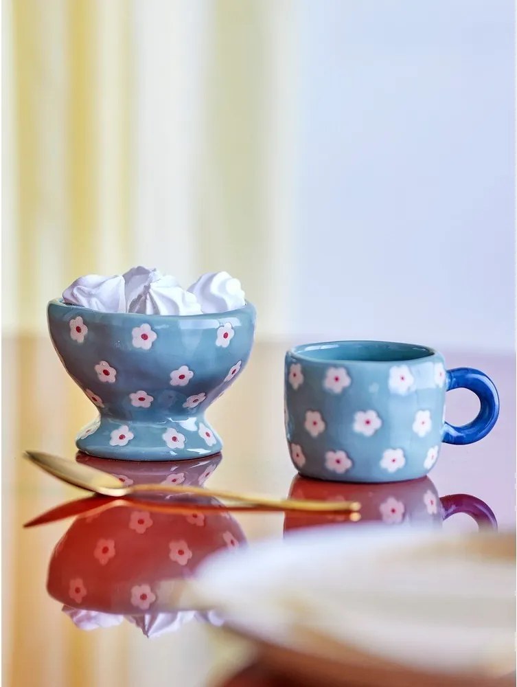 Niebieska ceramiczna miska dla dzieci ø 9 cm Nini – Bloomingville