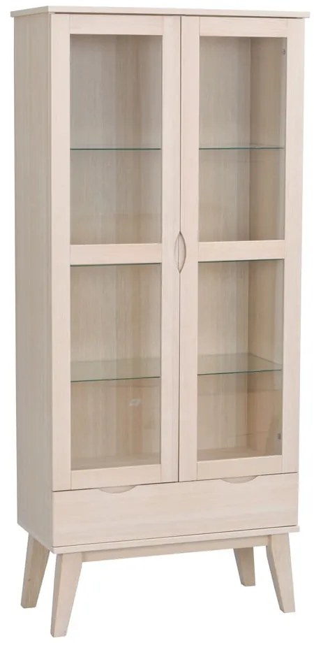 Naturalna witryna z litego drewna dębowego 82x185 cm Filippa – Rowico