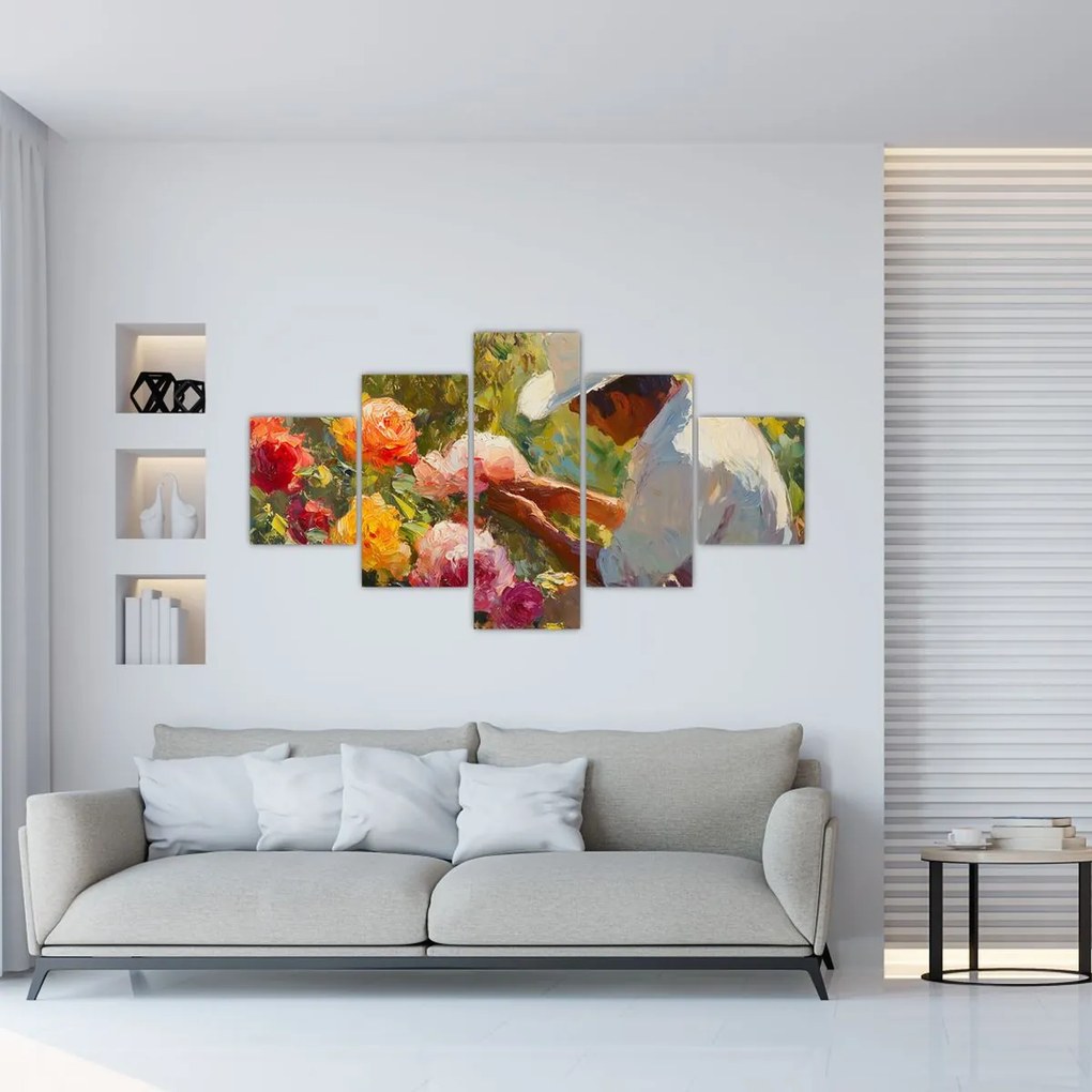 Obraz - Ogrodnik (125x70 cm)