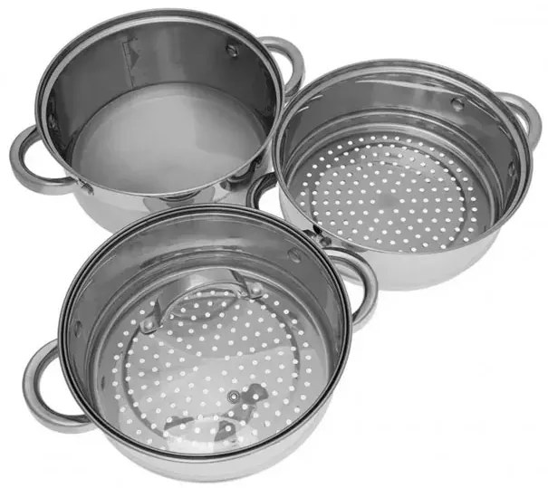 Garnki na indukcję do gotowania na parze 22cm F7-M09
