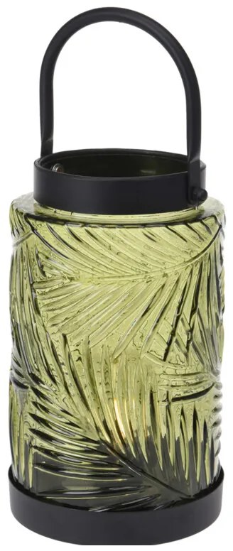Latarenka LED, kolorowe szkło, 26 cm