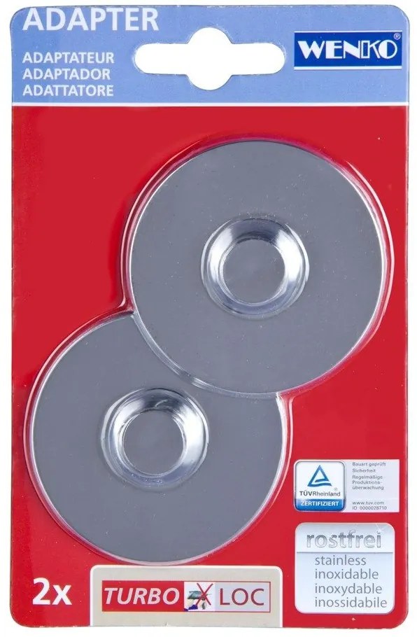 Baza do serii Premium i Classic Turbo-Loc, adaptery, 2 sztuki w komplecie, WENKO