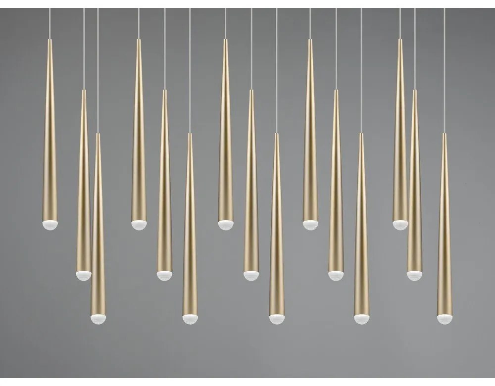 Lampa wisząca LED w kolorze złota Cala – Trio Select