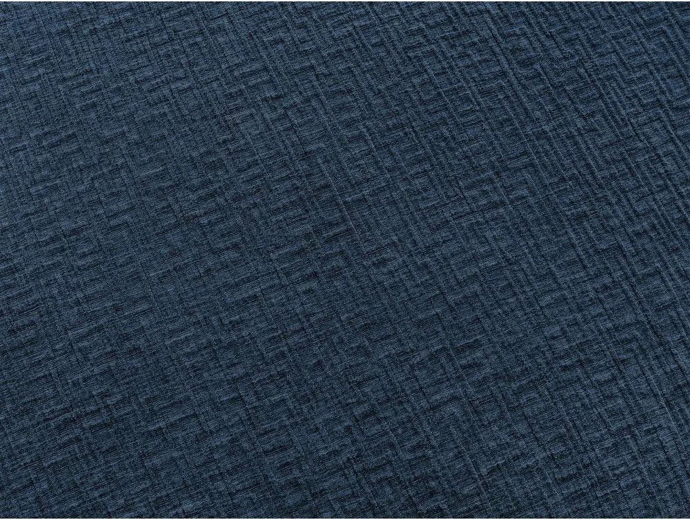 Ciemnoniebieska rozkładana sofa do spania z tkaniny szenilowej 240 cm Hugo – Bobochic Paris