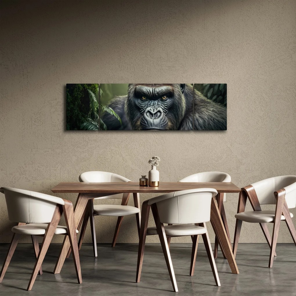 Obraz - Portret goryla (170x50 cm)