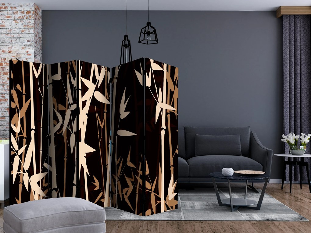 Parawan jednostronny Orient 225x172 cm 5-częściowy beżowy ARTGEIST B