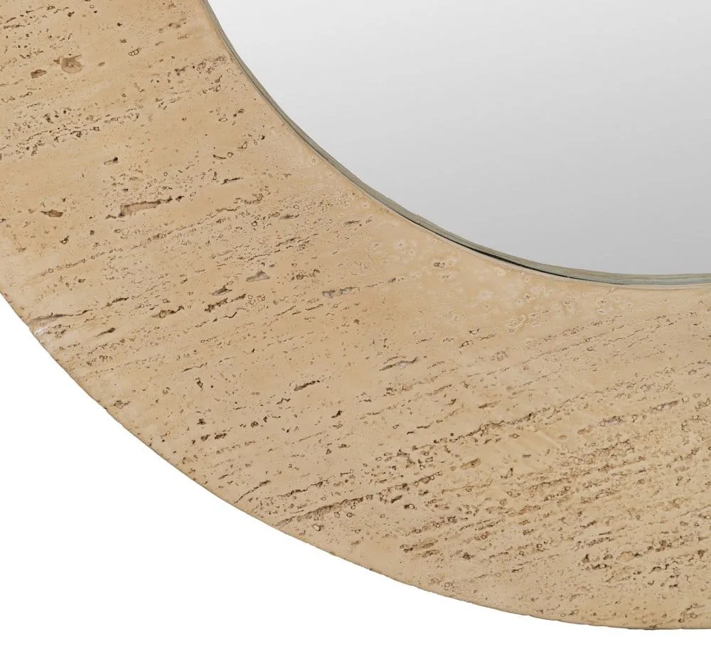 Lustro ścienne z kamienną ramą 80x80 cm Piedra – Ixia