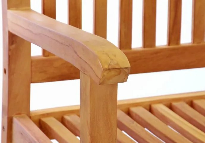 Ławka ogrodowa 3-osobowa 180 cm drewniana