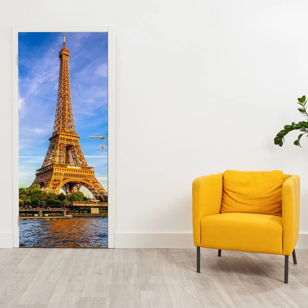 Fototapeta na drzwi - Wieża Eiffla (95x205cm)