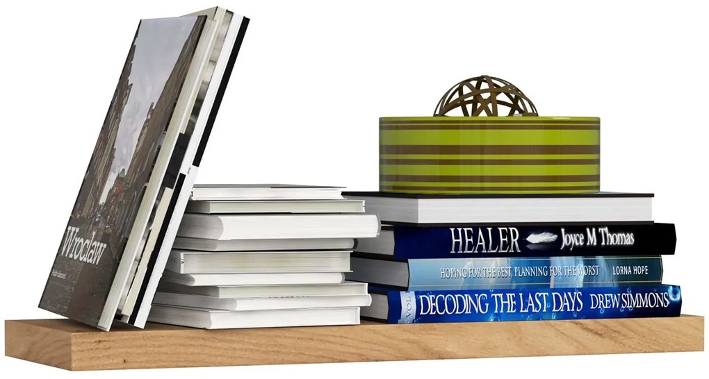 Półka ścienna na książki dąb sonoma N7-N22