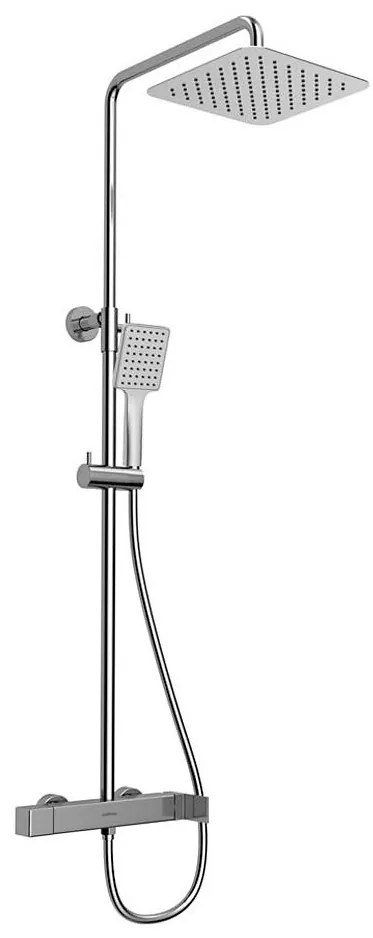 Sapho - Zestaw prysznicowy z baterią CUBEMIX błyszczący chrom