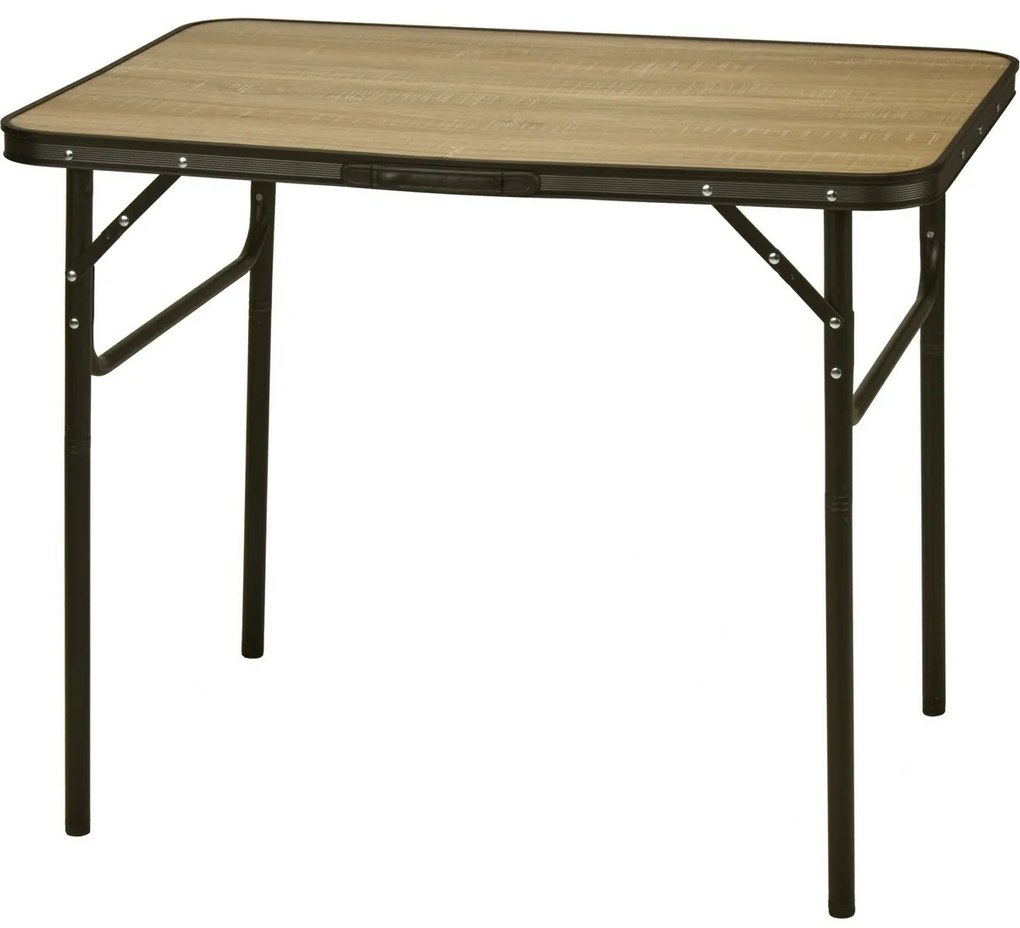 Stolik kempingowy w dekorze drewna, 90 x 60 x 30 cm