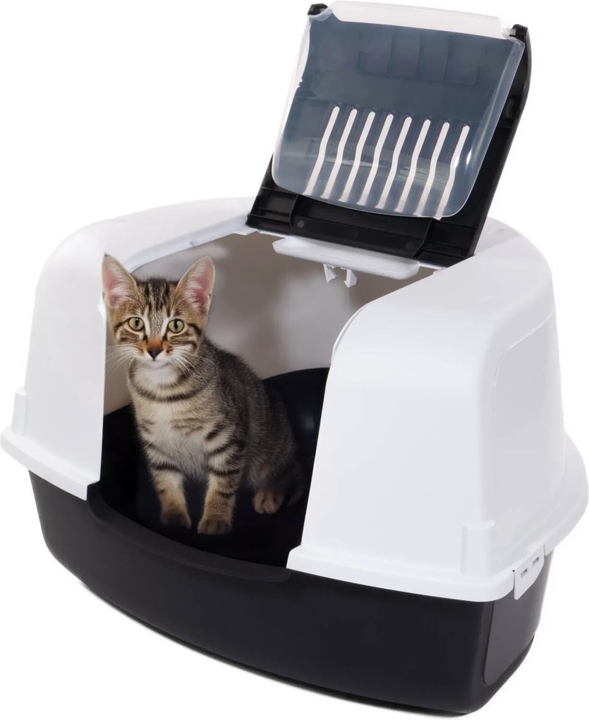 Kuweta dla kota narożna, 58 x 47 x 38 cm