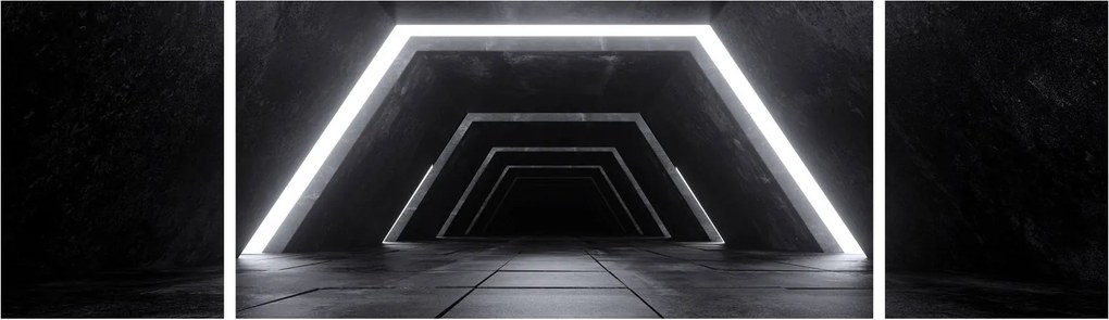 Obraz - Futurystyczny tunel (170x50 cm)