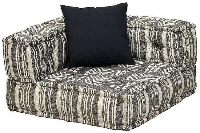 Dwuosobowa sofa modułowa w paski - Demri D1