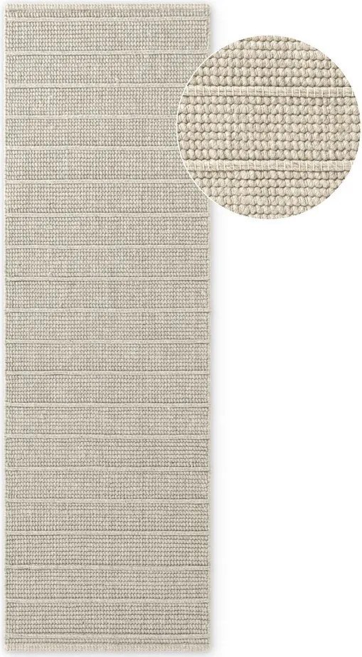 Kremowy wełniany chodnik tkany ręcznie 80x250 cm Camden Parker – Ted Baker
