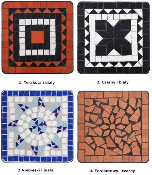 Czarno-biały stolik ceramiczny – Neve