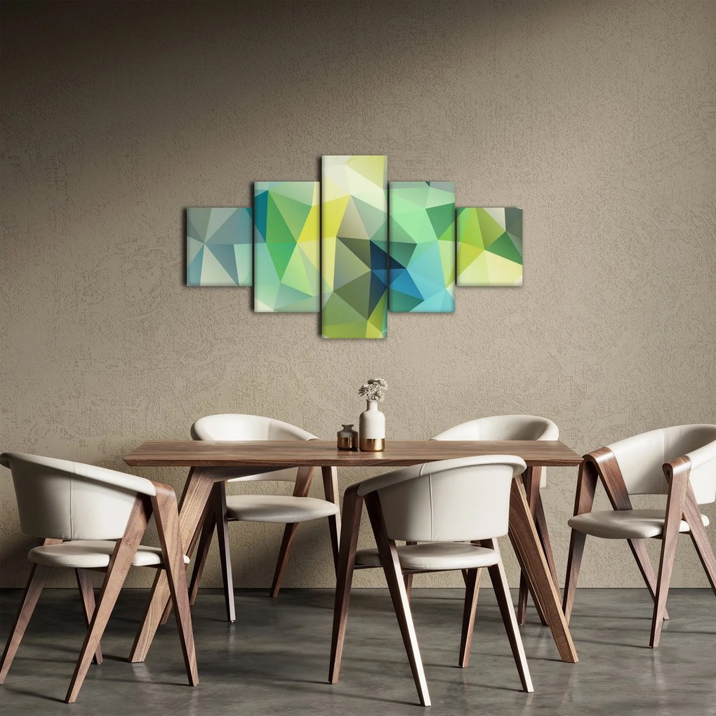 Obraz abstrakcji geometrycznej (125x70 cm)