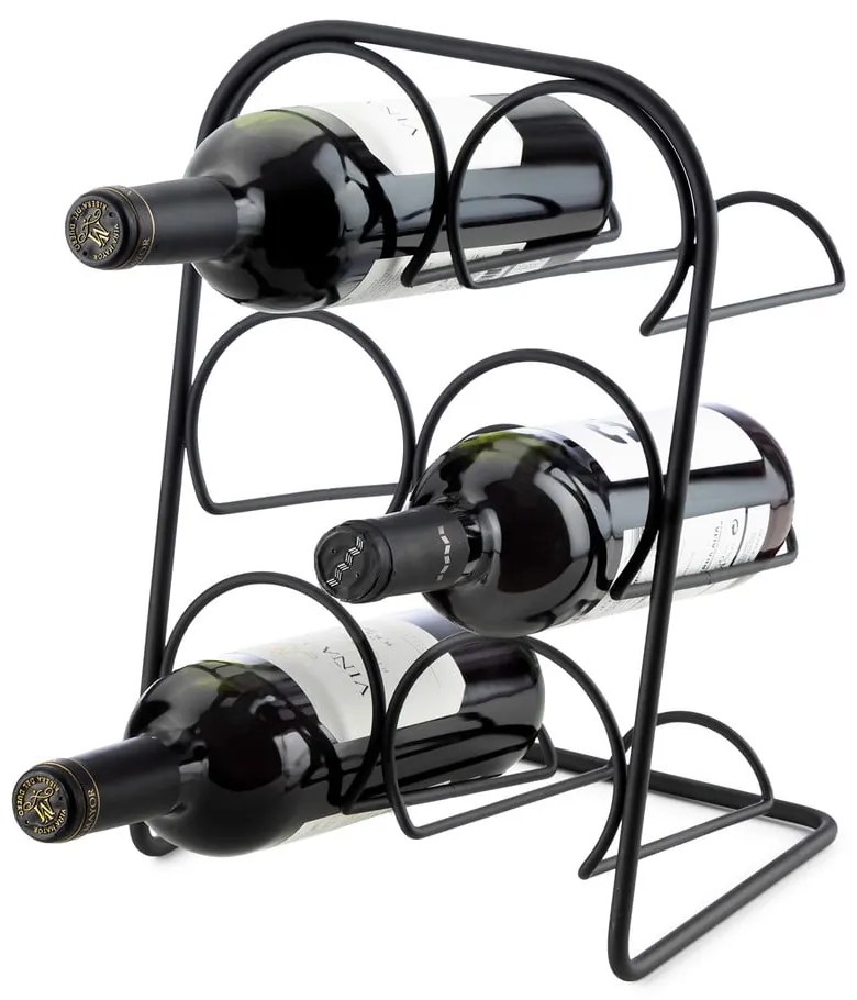 Metalowy stojak na wino na 6 butelek– Compactor