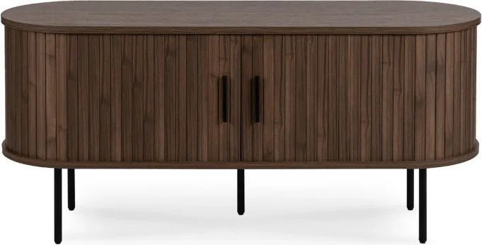 Szafka RTV do Salonu Dwudrzwiowa TRISH 120 cm Orzech Nowoczesna