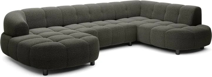 Narożnik VELPA XL Prawostronny z elektryczną regulacją siedziska w tkaninie LOOP 12 WERSAL