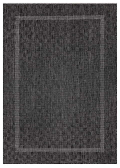 Dywan zewnętrzny Relax ramka czarny 80 cm x 150 cm