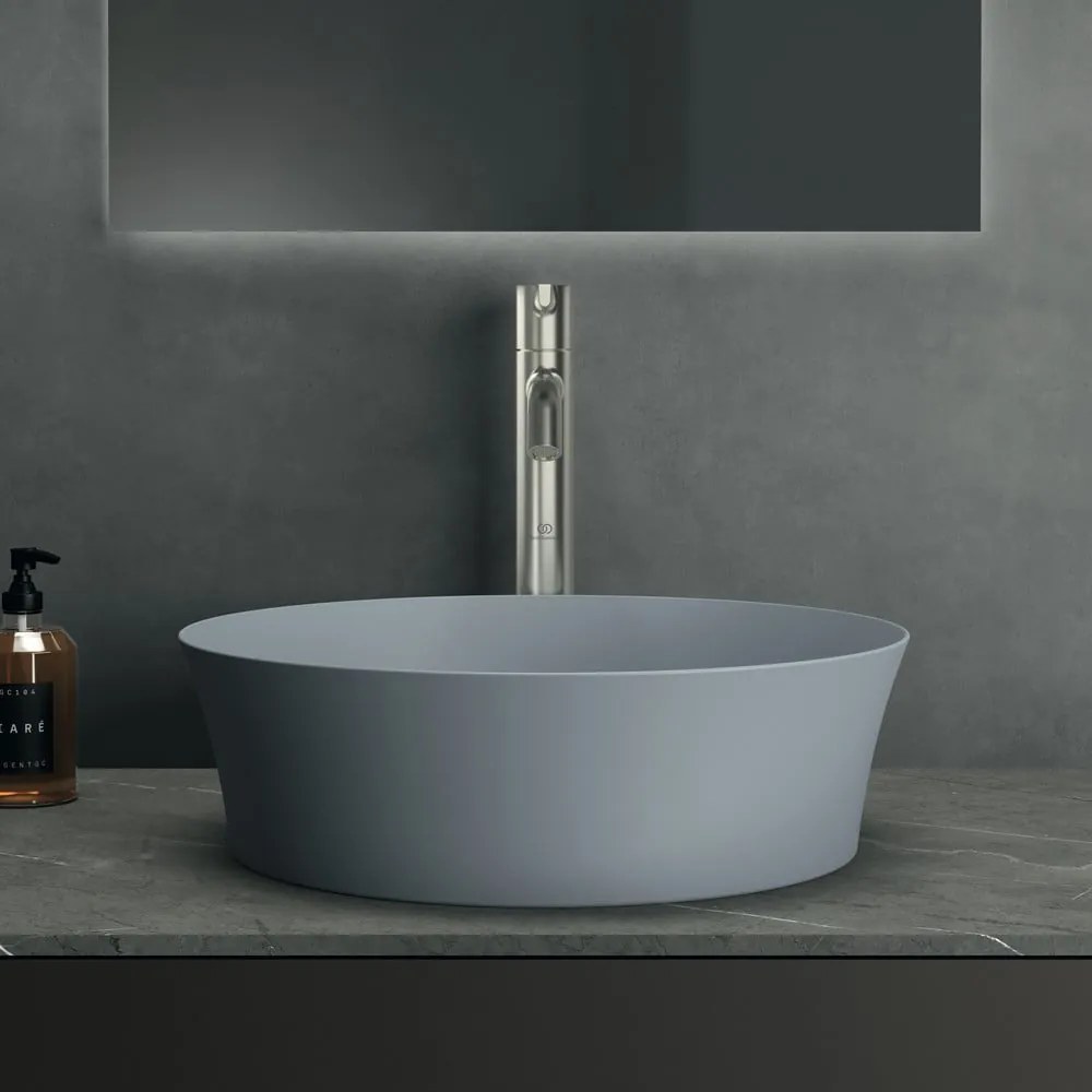 Jasnoniebieska ceramiczna okrągła umywalka ø 40 cm Ipalyss – Ideal Standard