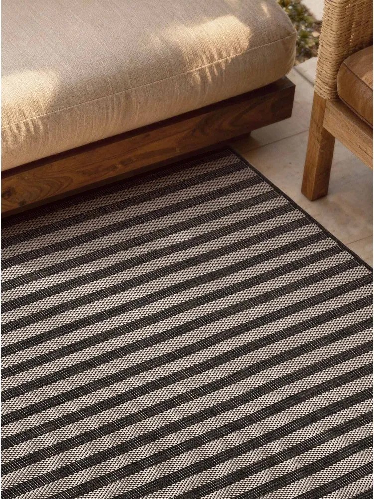 Czarno-kremowy dywan odpowiedni na zewnątrz 120x170 cm Haringey Linley – Ted Baker