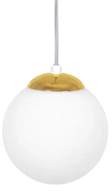 Nowoczesna lampa wisząca szklana kula - A490-Barios