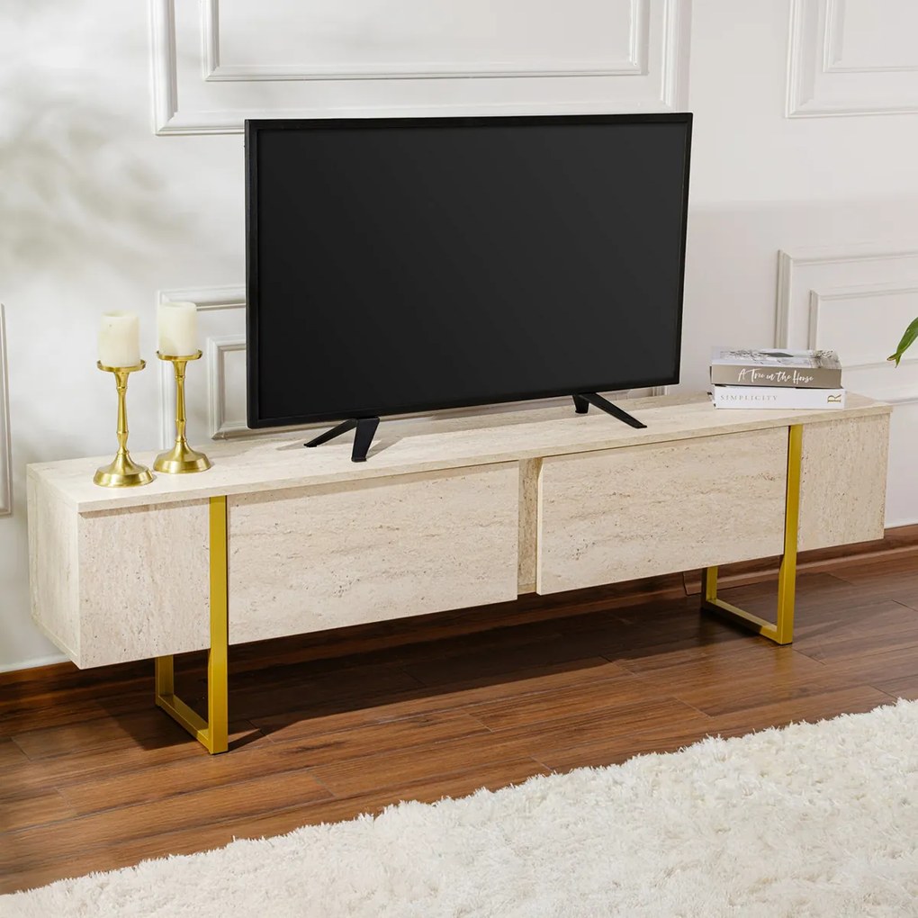 Stolik TV Serenity trawertyn