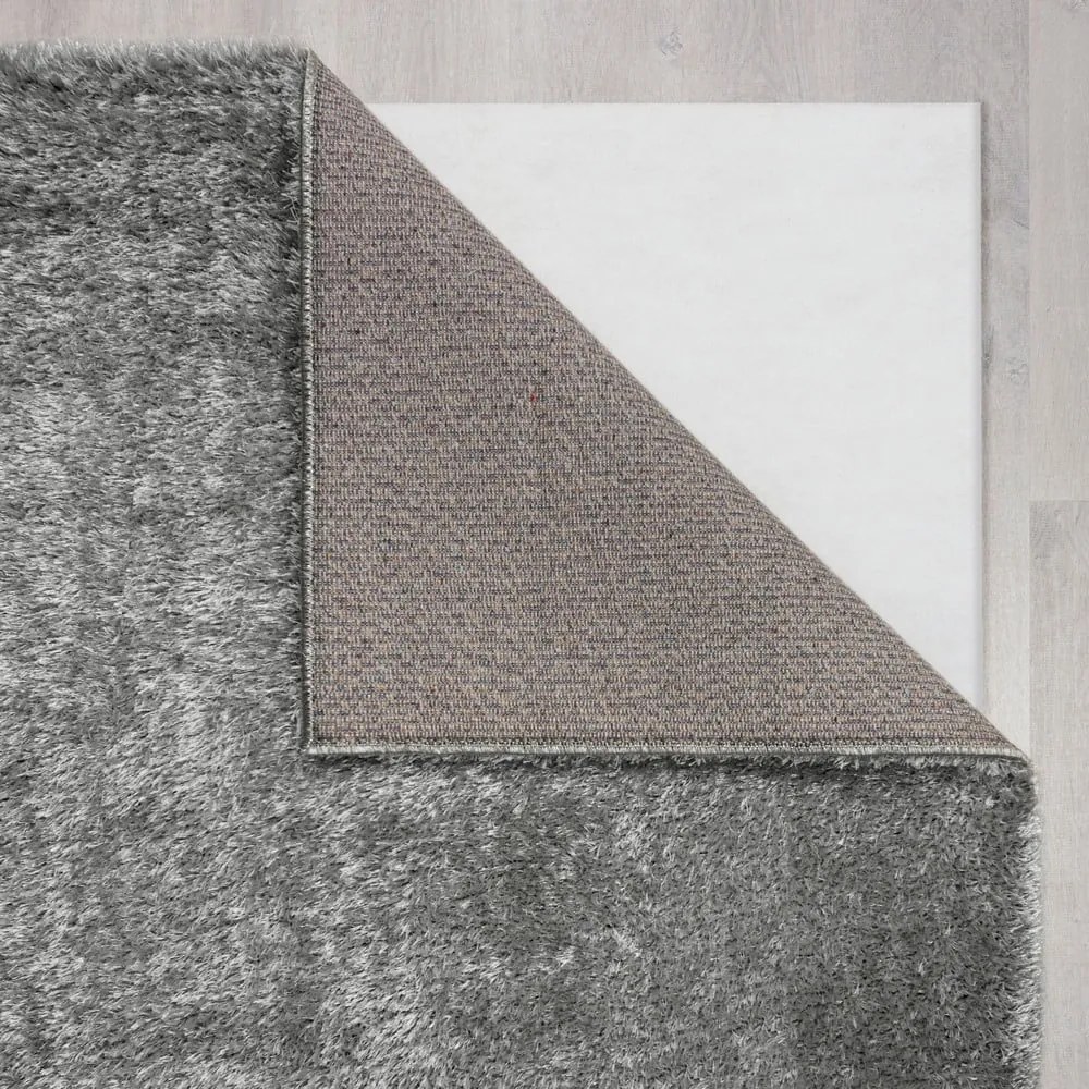 Szary chodnik z włókien z recyklingu 60x230 cm Velvet – Flair Rugs