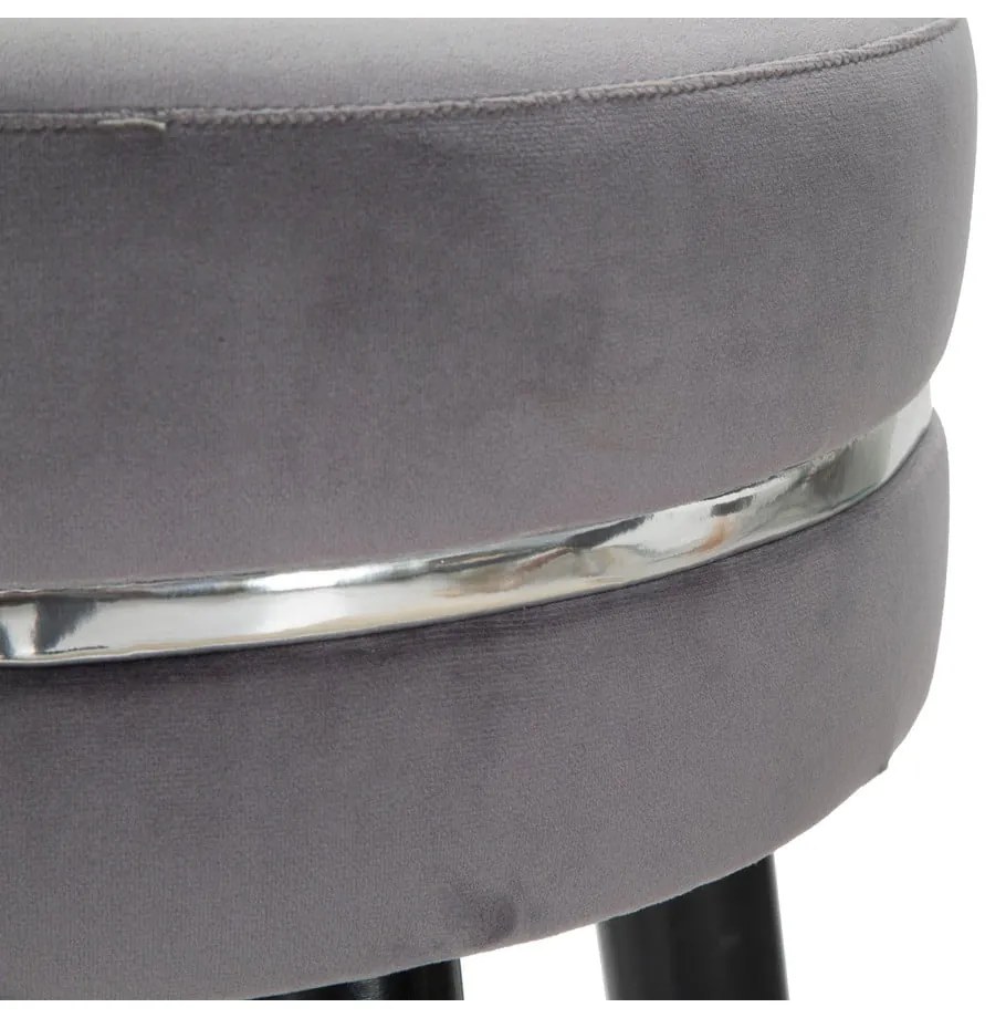 Szary tapicerowany hoker (wysokość siedziska 74 cm) Paris – Mauro Ferretti