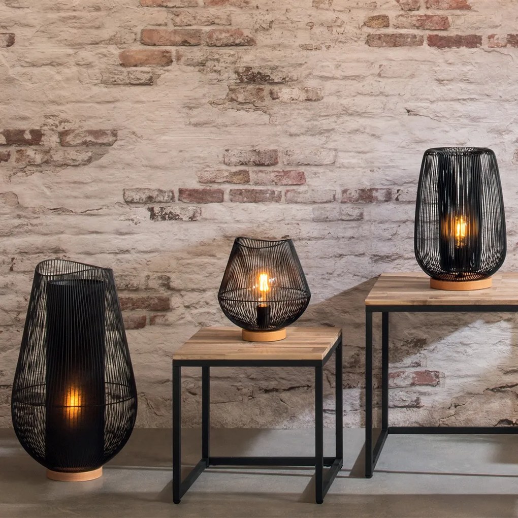 Lampa stołowa JENA w stylu loft, 28 cm