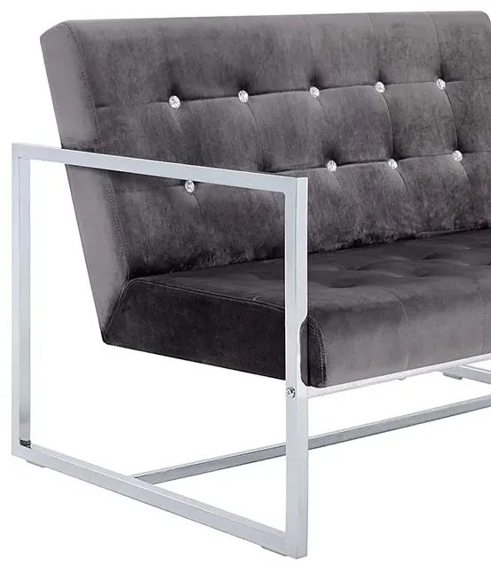 Zgrabna 2-osobowa sofa Aparro - szara